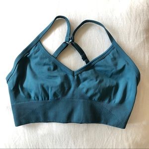 lululemon teal sports bra size 6